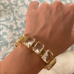 C.Wonder clear crystal and plated gold bracelet